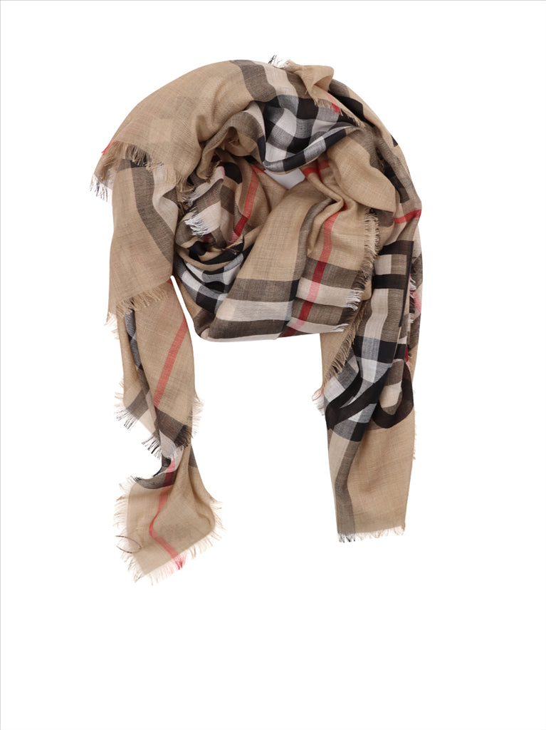 Checked scarf