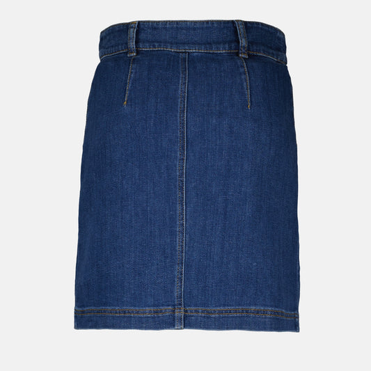 Denim pencil skirt