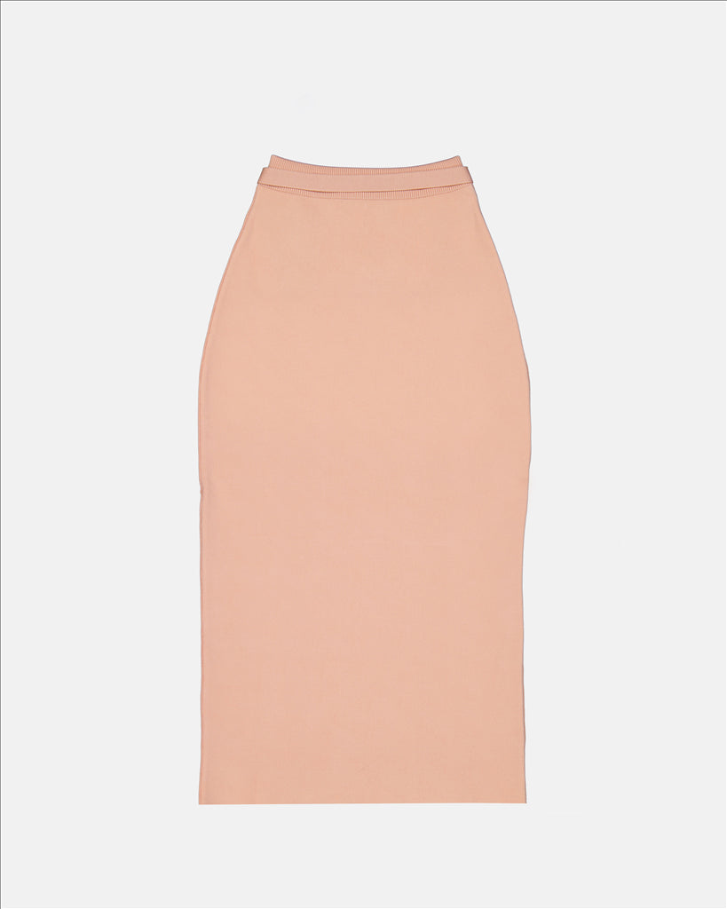 Mid-length sheath skirt