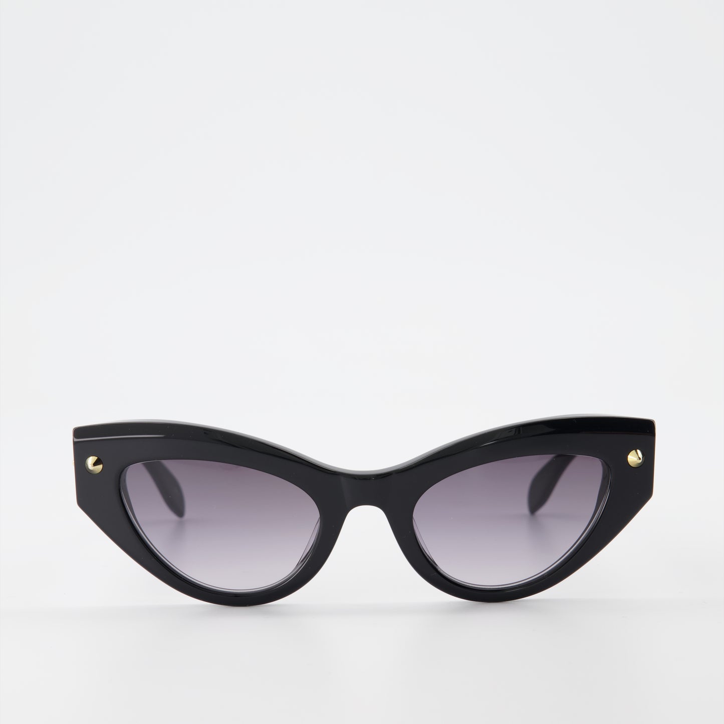 Lunettes Œil de chat cloutée noires