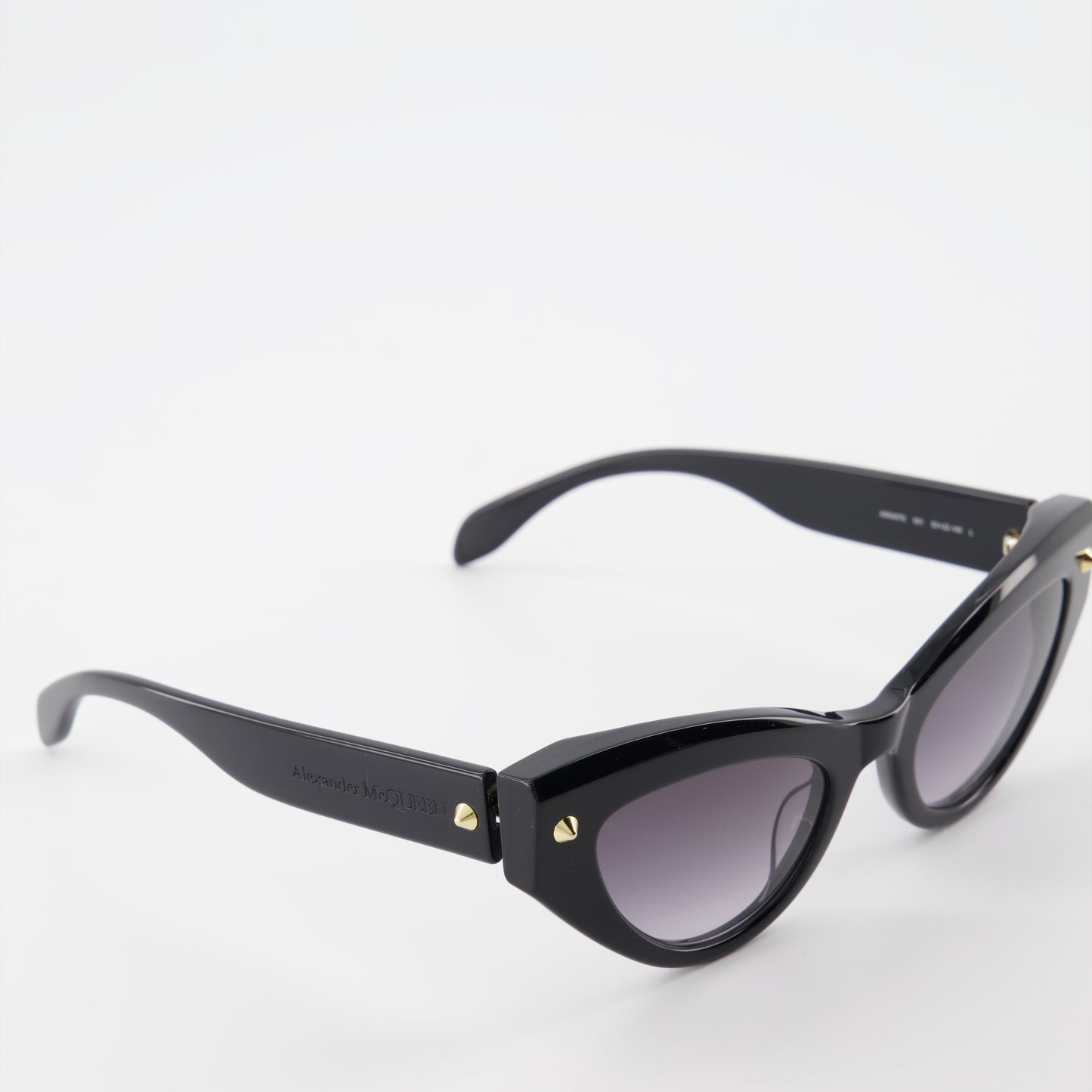 Lunettes Œil de chat cloutée noires