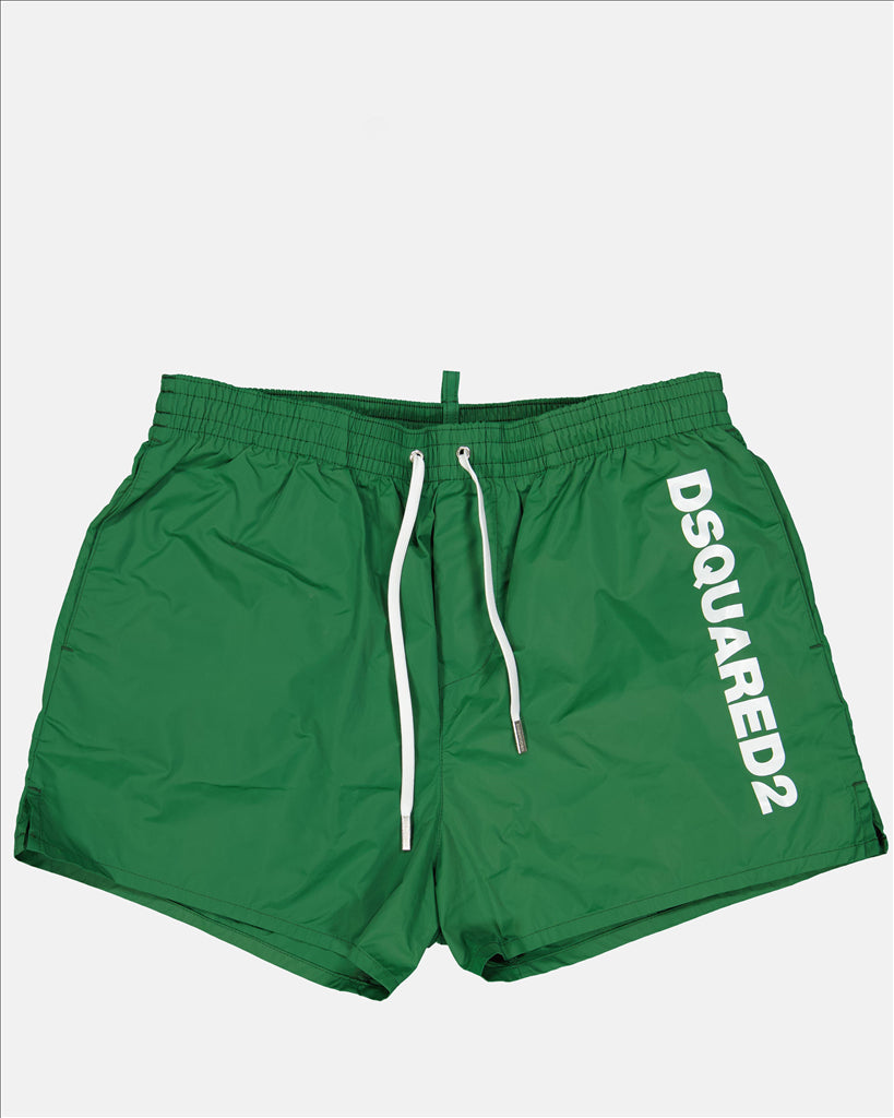 Logo swimsuit Green