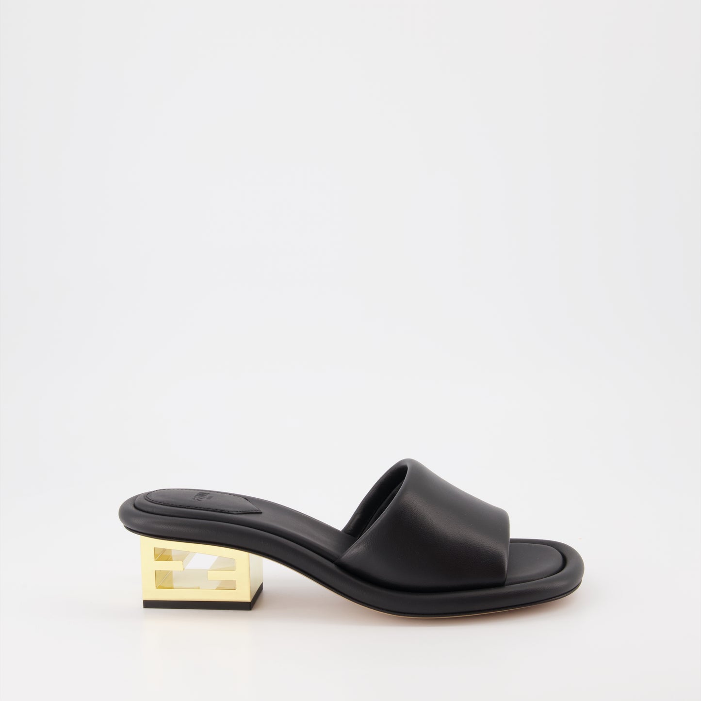 Mules Baguette en cuir noir