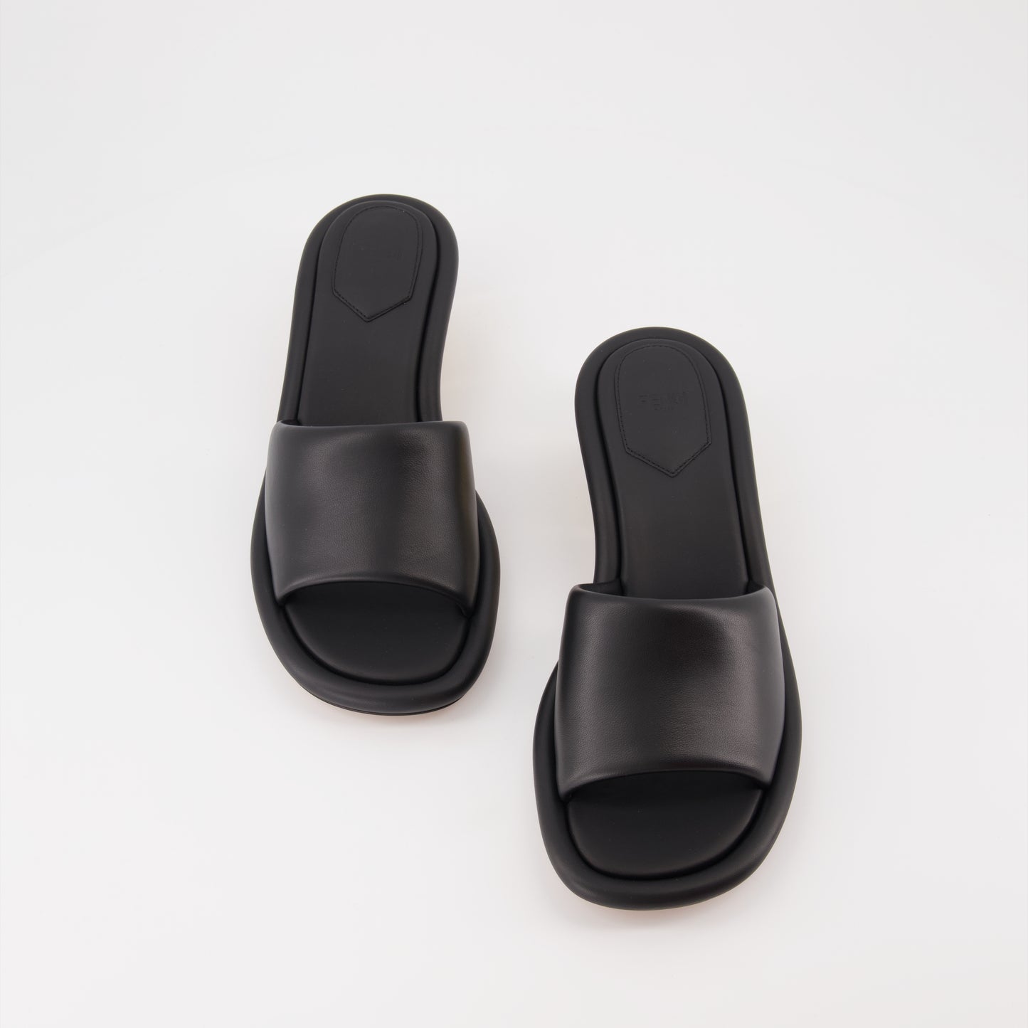 Mules Baguette en cuir noir