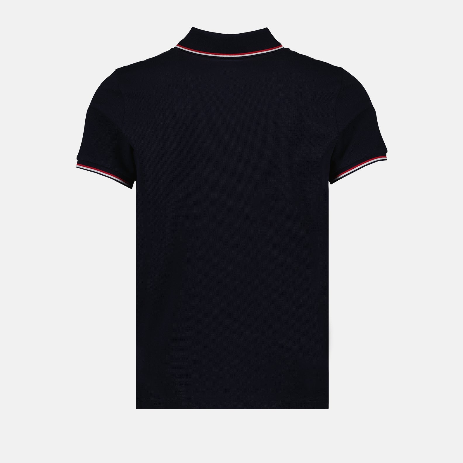 Polo shirt with logo and piping