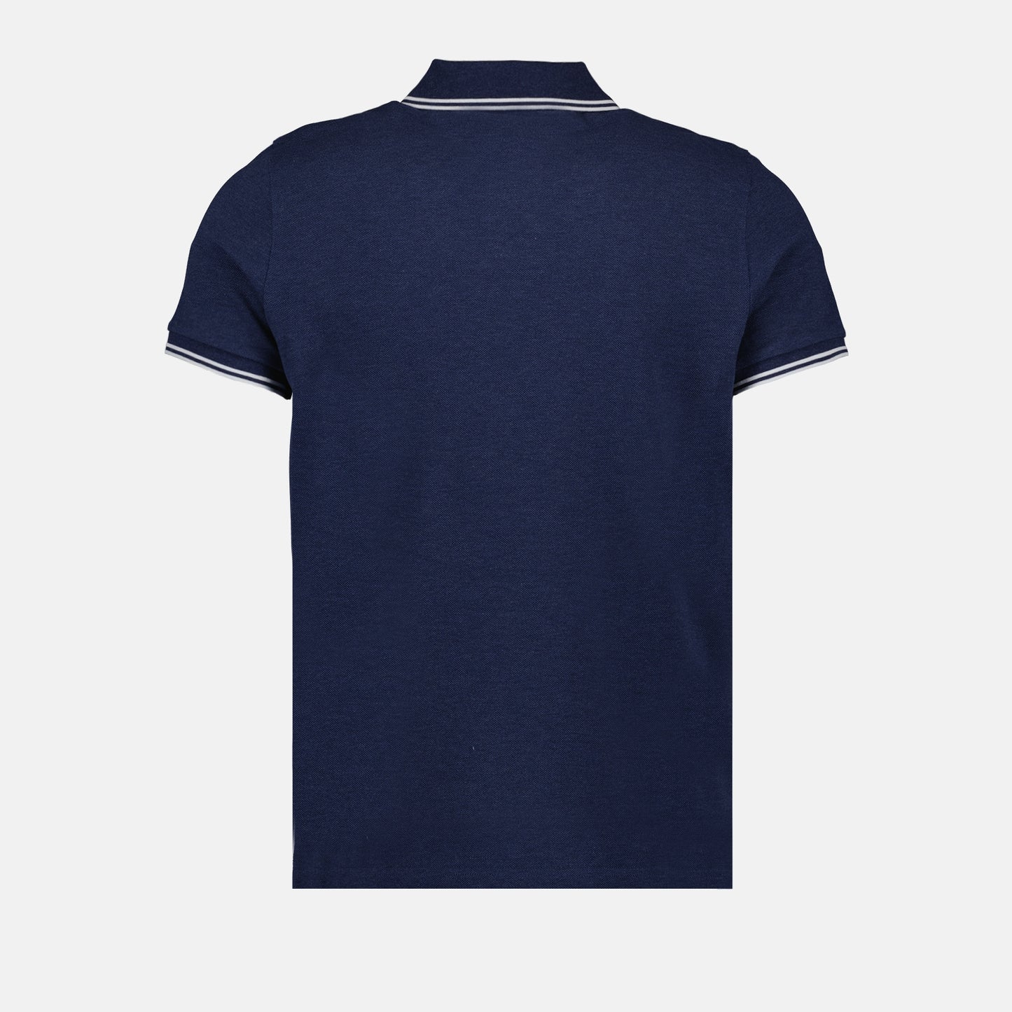 Polo shirt with logo and piping