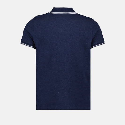 Polo shirt with logo and piping