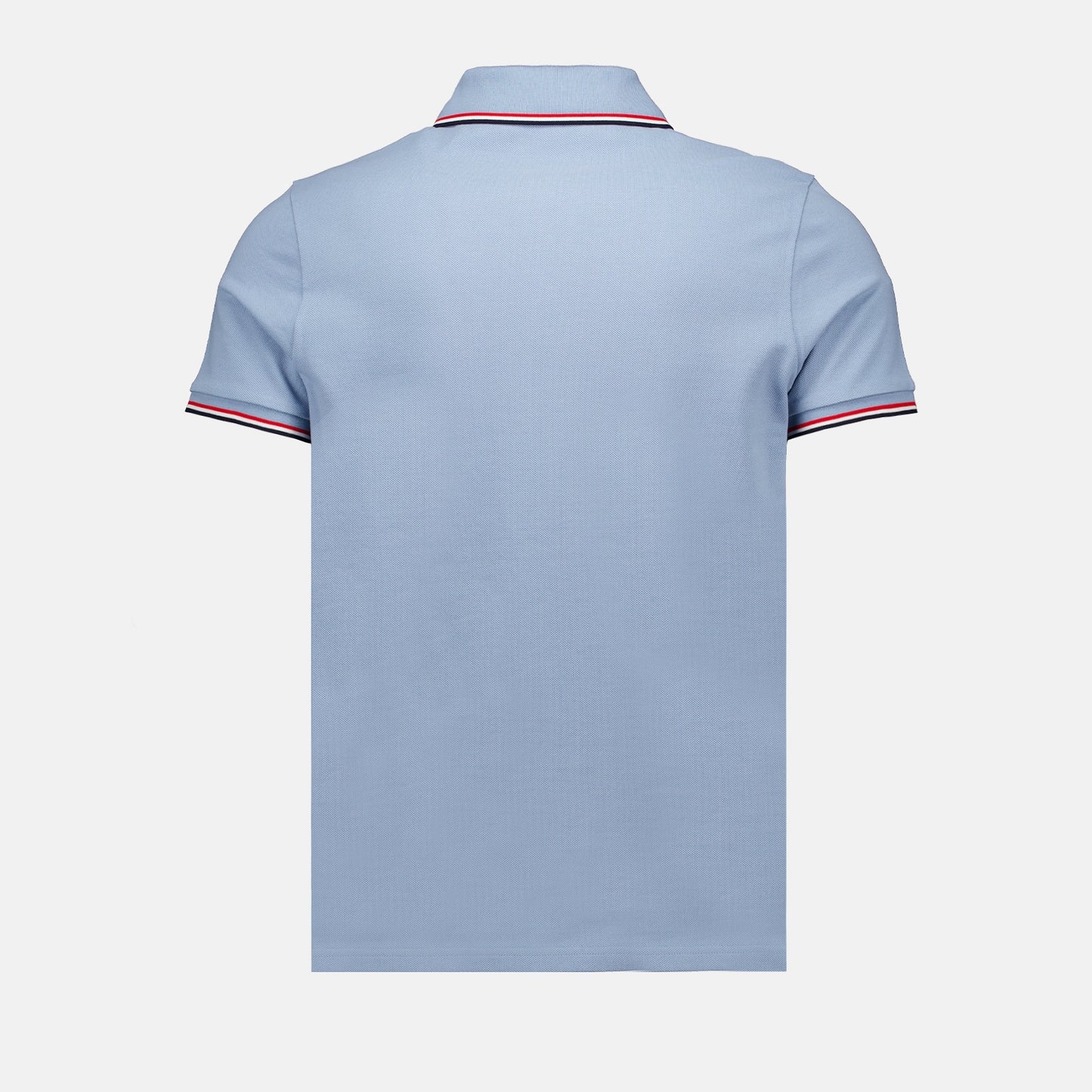 Polo shirt with logo and piping