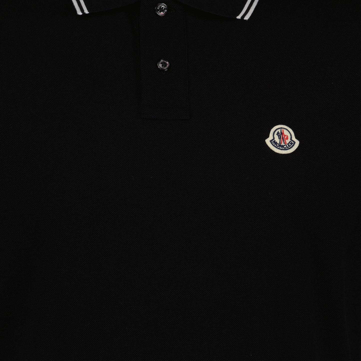 Polo shirt with logo and piping