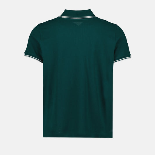 Polo shirt with logo and piping