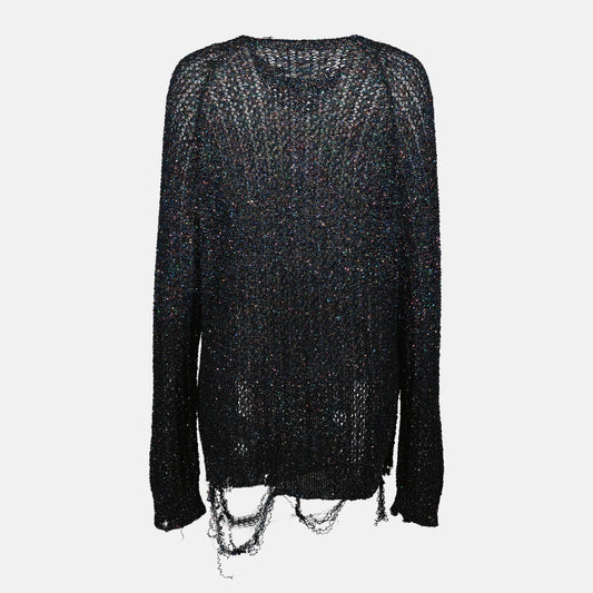 Pull à sequins battus