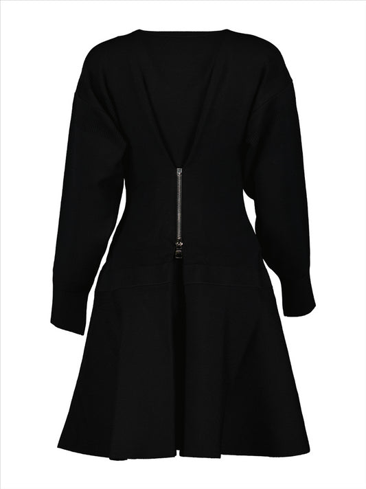 Robe en laine noire