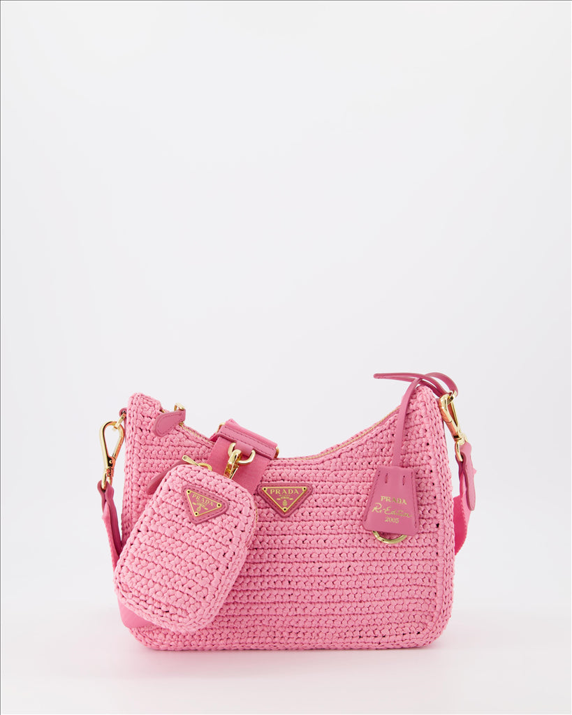 Re-Edition bag in raffia