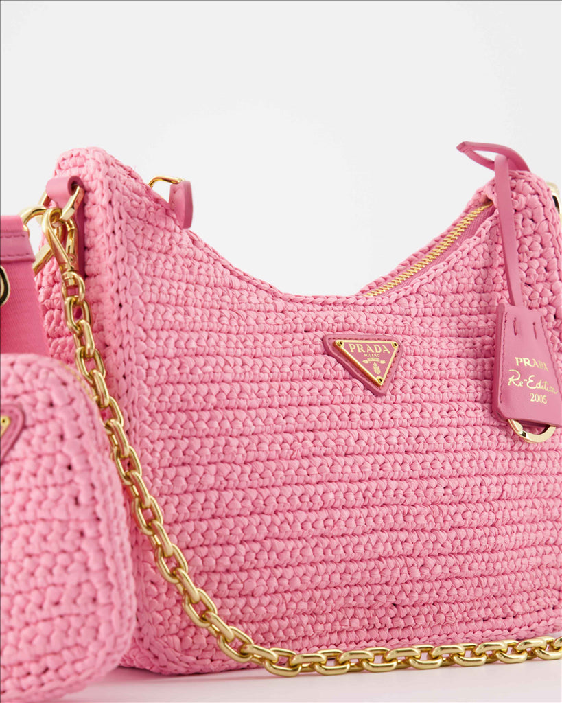 Re-Edition bag in raffia