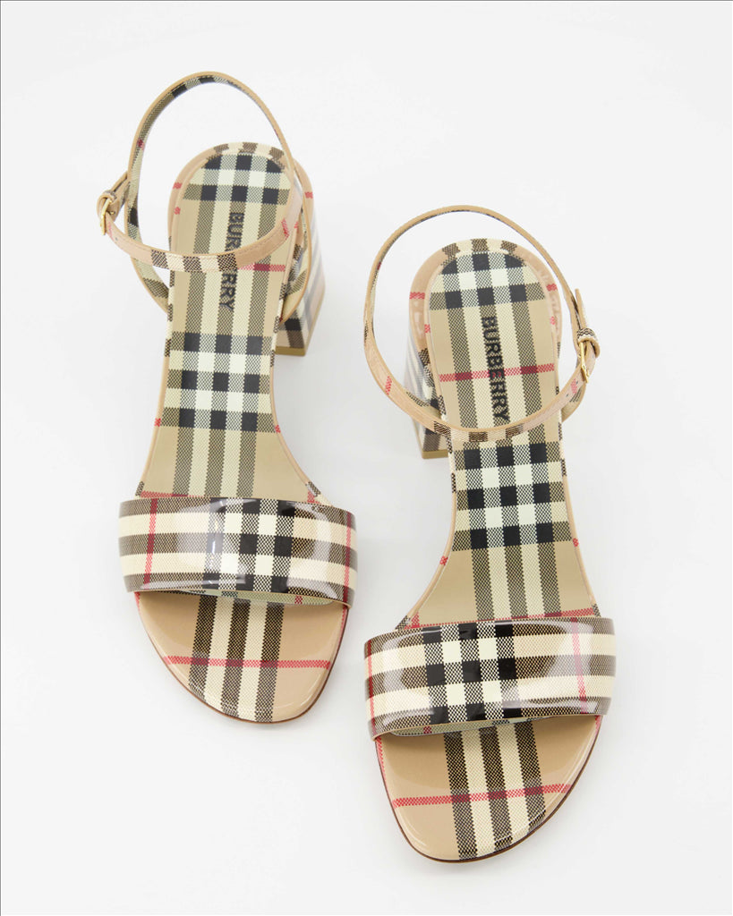 Sandales carreaux Burberry Femme myCompa ero