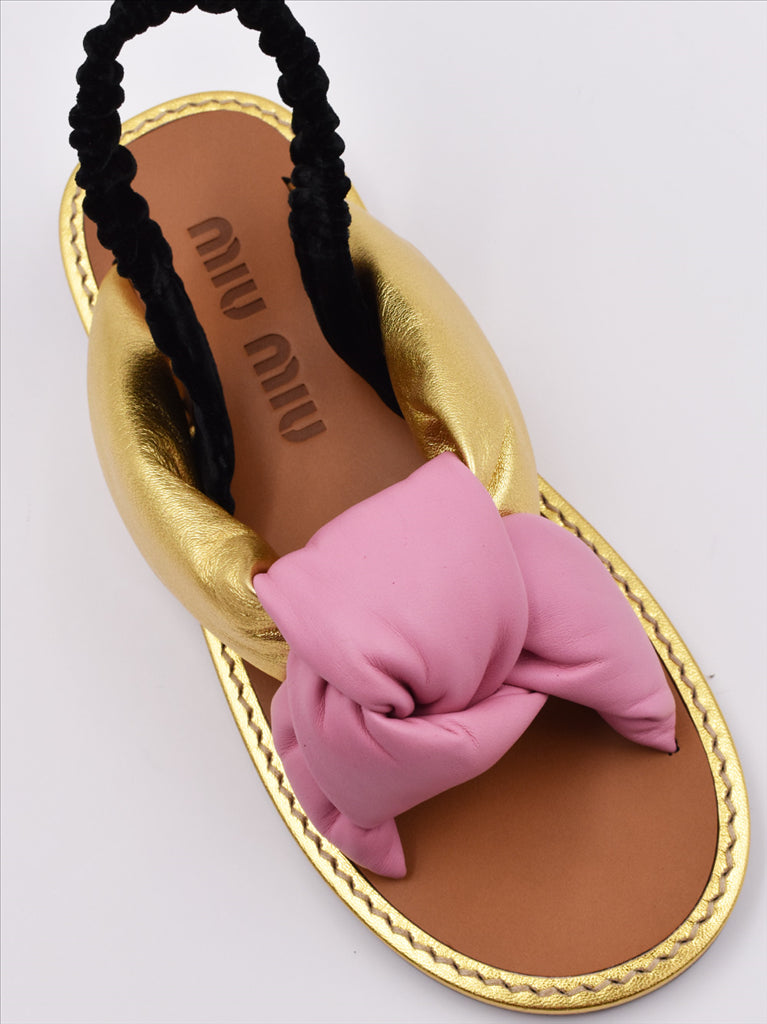 Miu miu knotted sandals hot sale