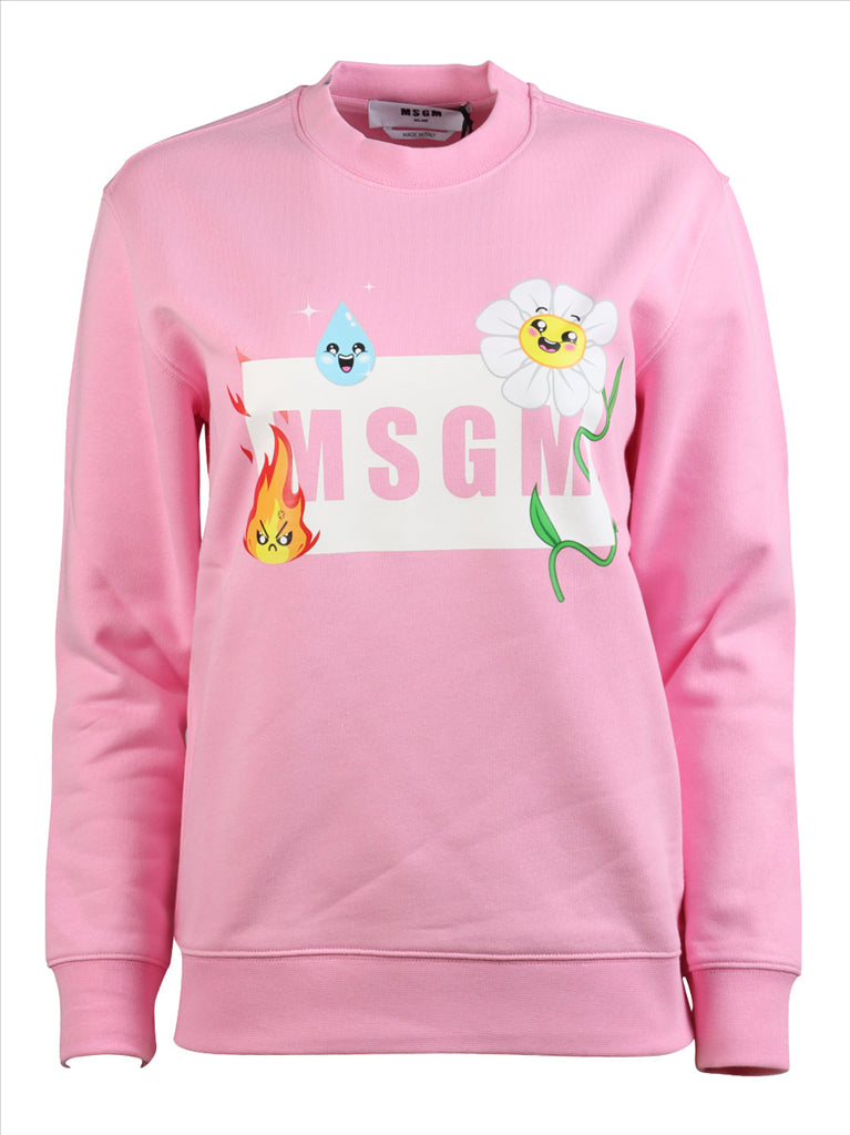 Sweatshirt à logo emoji