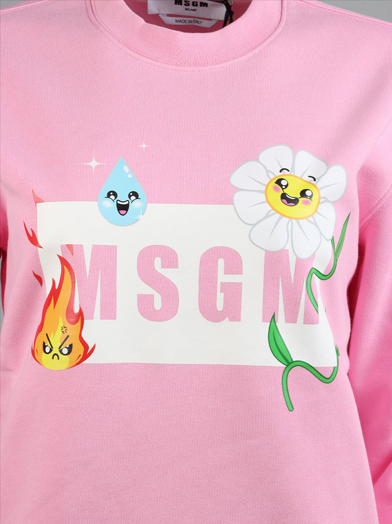 Sweatshirt à logo emoji