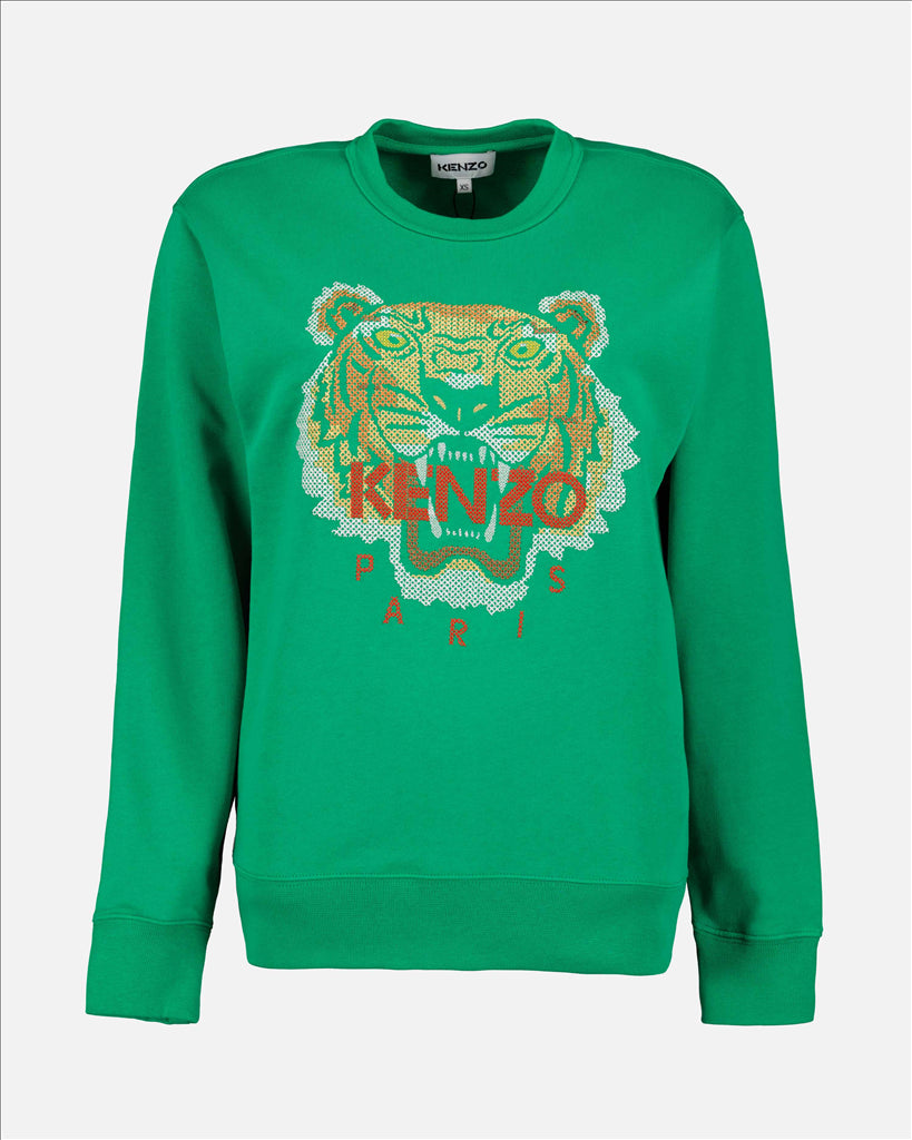 Kenzo Tiger Sweatshirt for Women Green