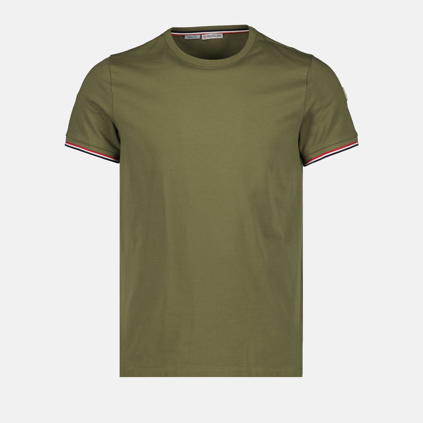 T-shirt with logo and piping