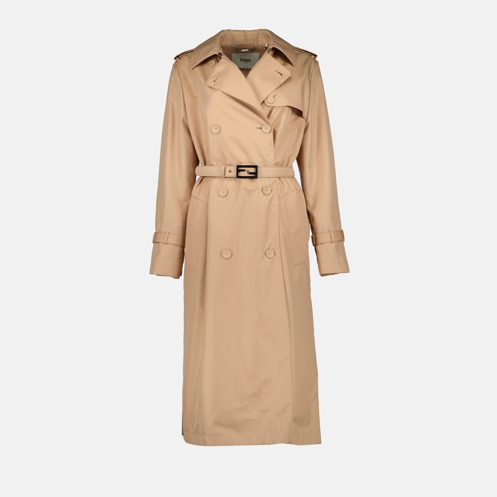 Beige trench coat