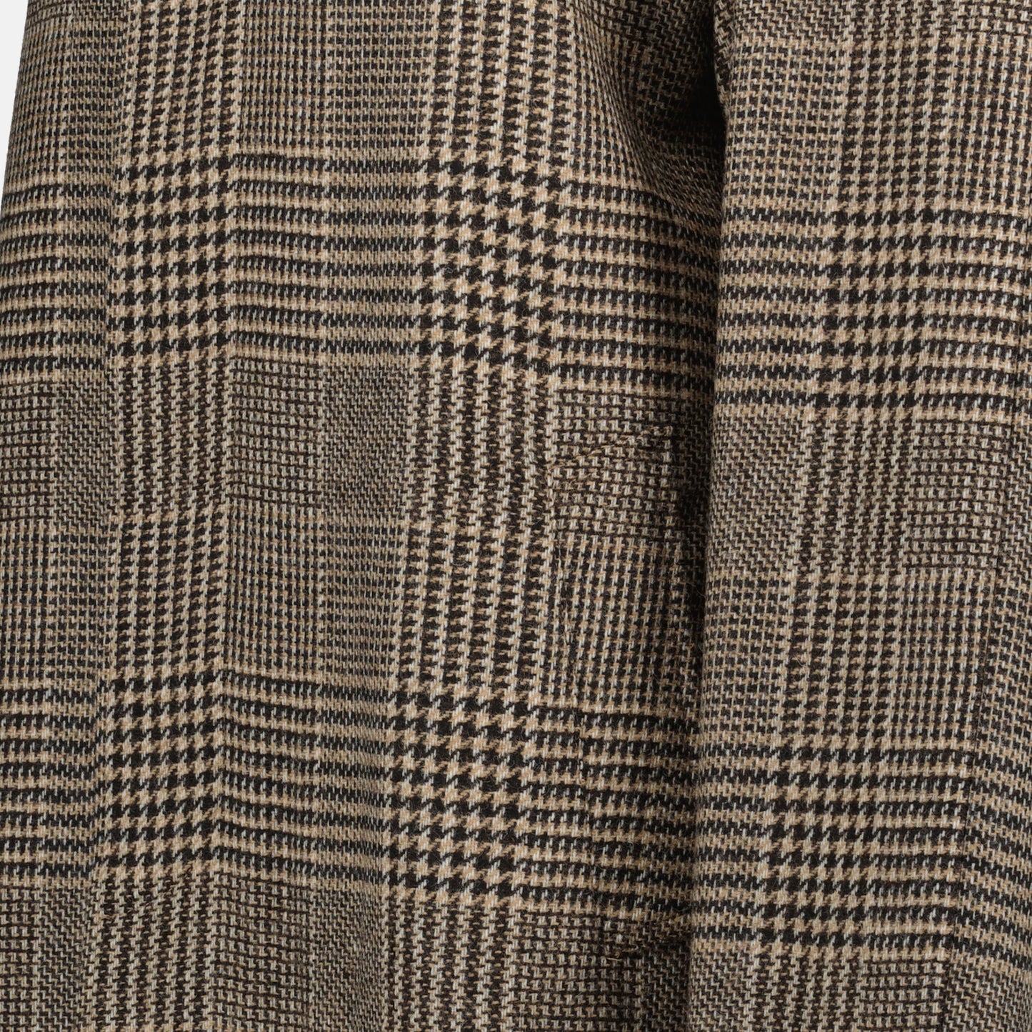 Checked trench coat