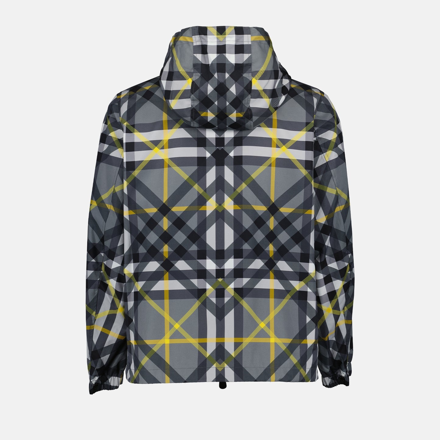 Veste à carreaux gris jaune