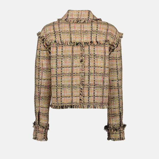 Veste courte en tweed