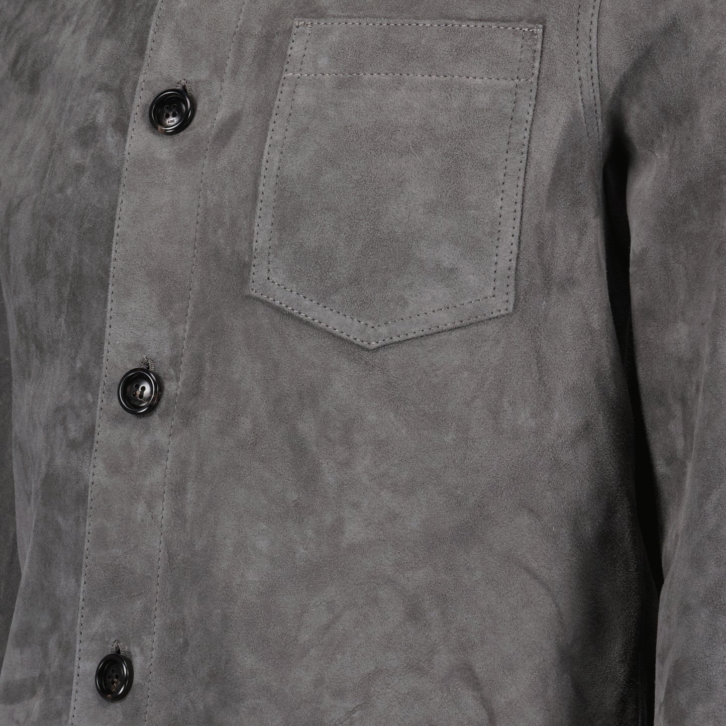 Veste en cuir gris