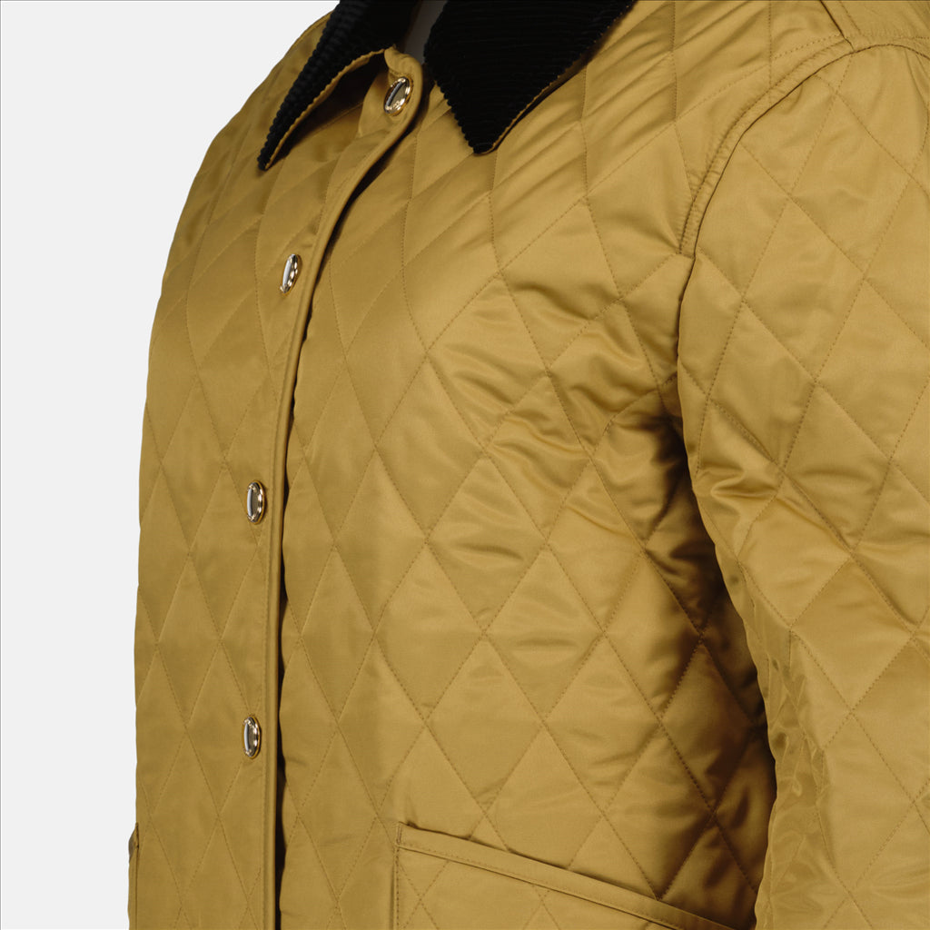 Burberry quilted jacket womens yellow best sale